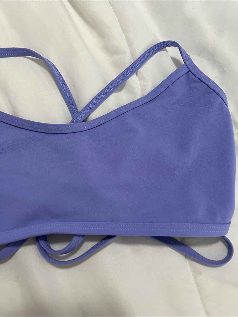 Jolyn Clothing Lavender Strappy Swim Bikini Top - Picture 2 of 5